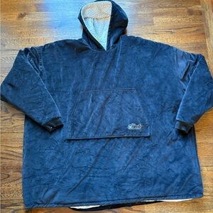 The Comfy Oversized Black Hoodie Blanket